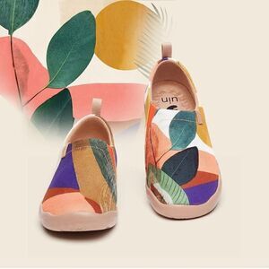 UIN Women's Walking Travel Shoes Canvas Casual Loafers (Molandi Fashion)